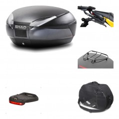 Rear trunk + mounting hardware + accessories  SH48 DARK GREY PREMIUM
