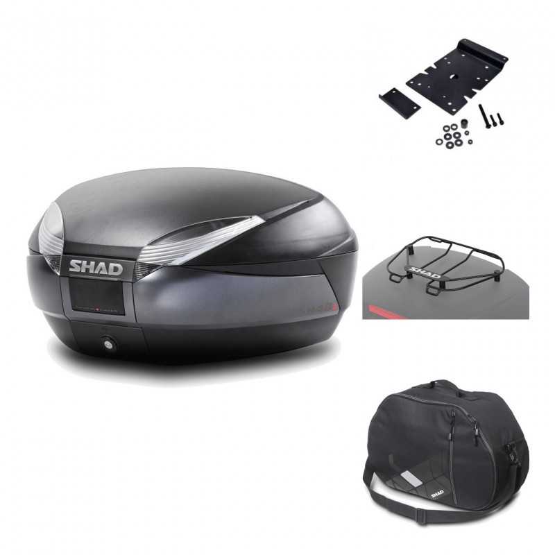 Rear trunk + mounting hardware + accessories  SH48 DARK GREY PREMIUM
