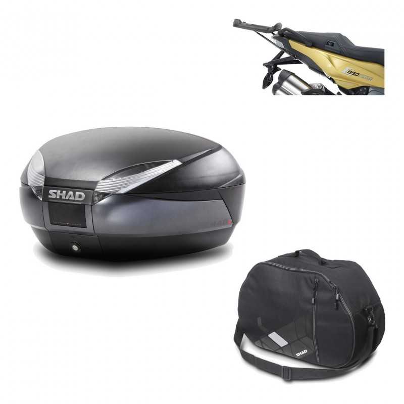 Back trunk + big top fitting + internal bag  SH48 DARK GREY PREMIUM