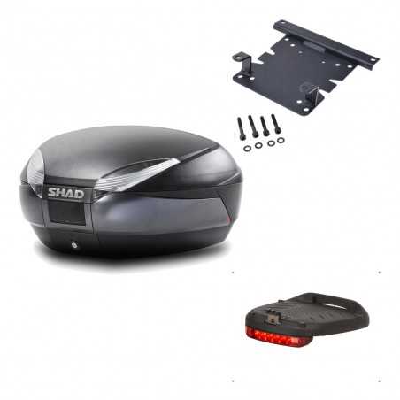 Back trunk + big top fitting + brake light  SH48 DARK GREY PREMIUM