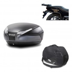 Back trunk + big top fitting + internal bag  SH48 DARK GREY PREMIUM