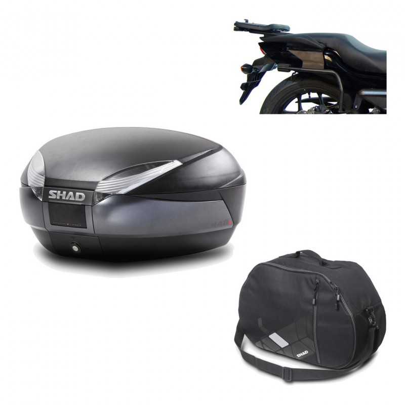 Back trunk + big top fitting + internal bag  SH48 DARK GREY PREMIUM
