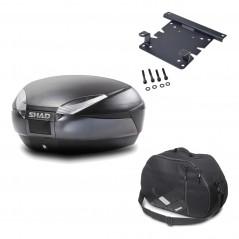Back trunk + big top fitting + internal bag  SH48 DARK GREY PREMIUM