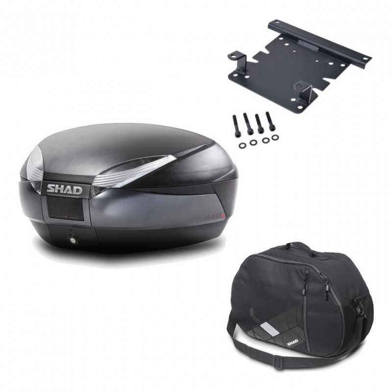 Back trunk + big top fitting + internal bag  SH48 DARK GREY PREMIUM