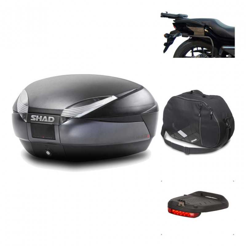Rear trunk + mounting hardware + accessories  SH48 DARK GREY PREMIUM