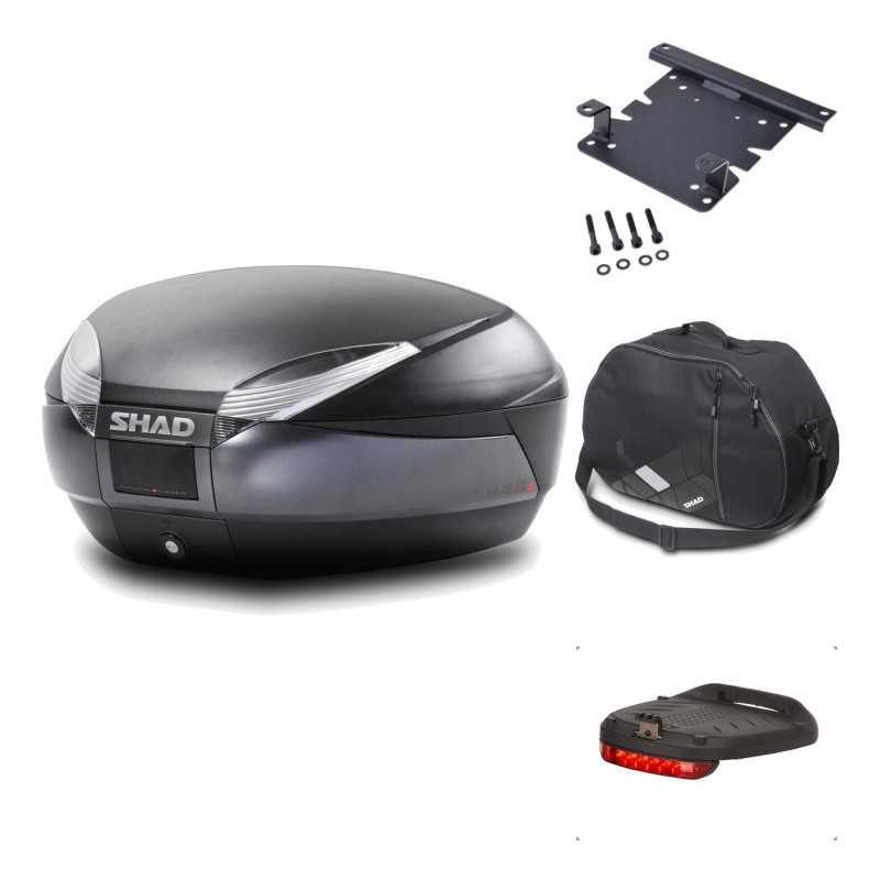 Rear trunk + mounting hardware + accessories  SH48 DARK GREY PREMIUM