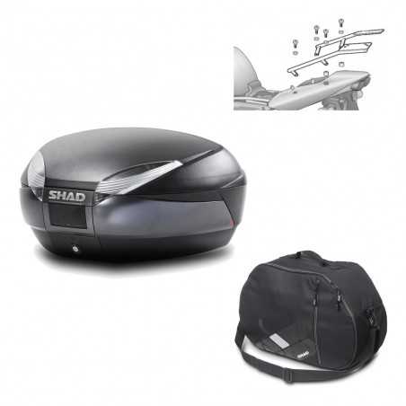 Back trunk + big top fitting + internal bag  SH48 DARK GREY PREMIUM