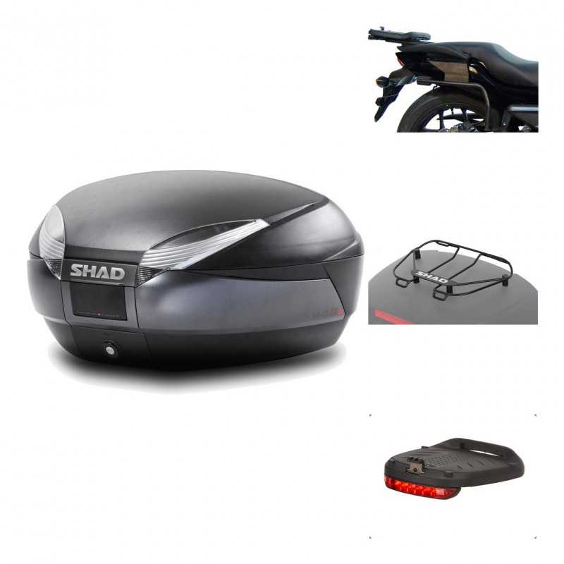 Rear trunk + mounting hardware + accessories  SH48 DARK GREY PREMIUM
