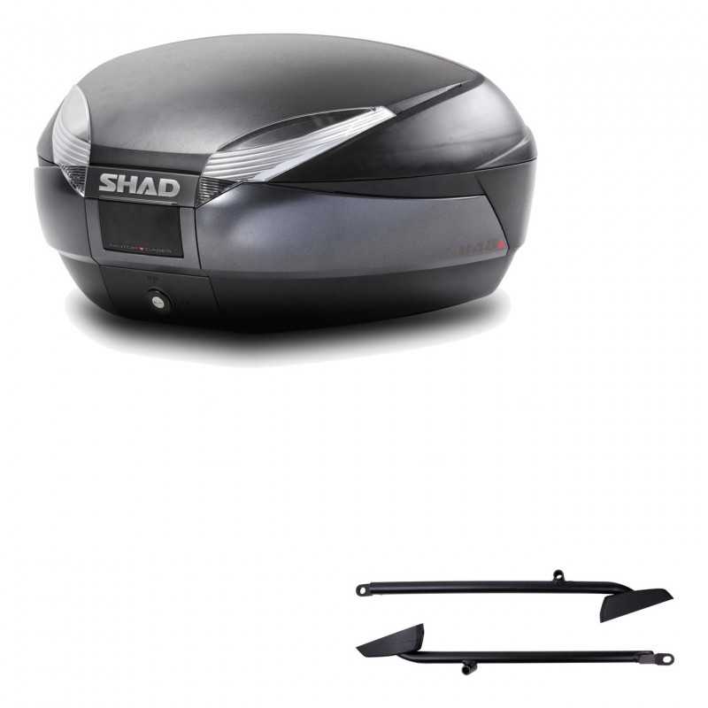SHAD Baul trasero + herraje montaje SH48 DARK GREY PREMIUM KIT-189666