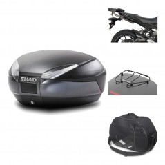 Rear trunk + mounting hardware + accessories  SH48 DARK GREY PREMIUM