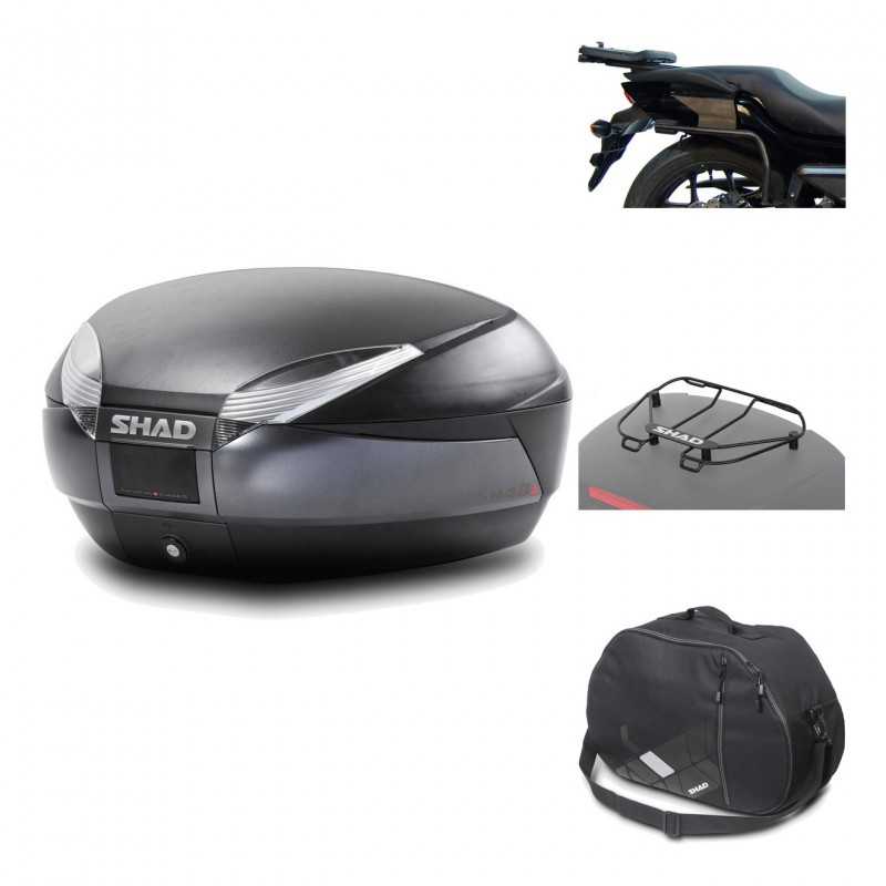 Rear trunk + mounting hardware + accessories  SH48 DARK GREY PREMIUM
