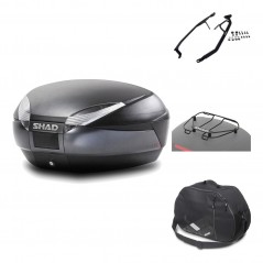 Rear trunk + mounting hardware + accessories  SH48 DARK GREY PREMIUM