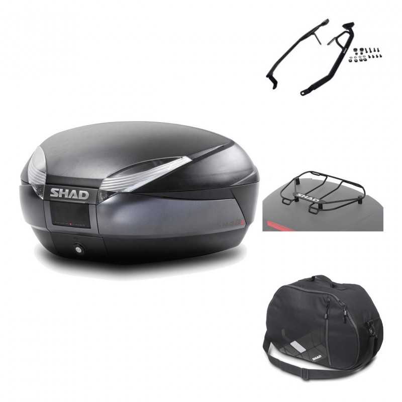 Rear trunk + mounting hardware + accessories  SH48 DARK GREY PREMIUM