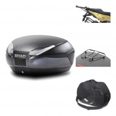 Rear trunk + mounting hardware + accessories  SH48 DARK GREY PREMIUM