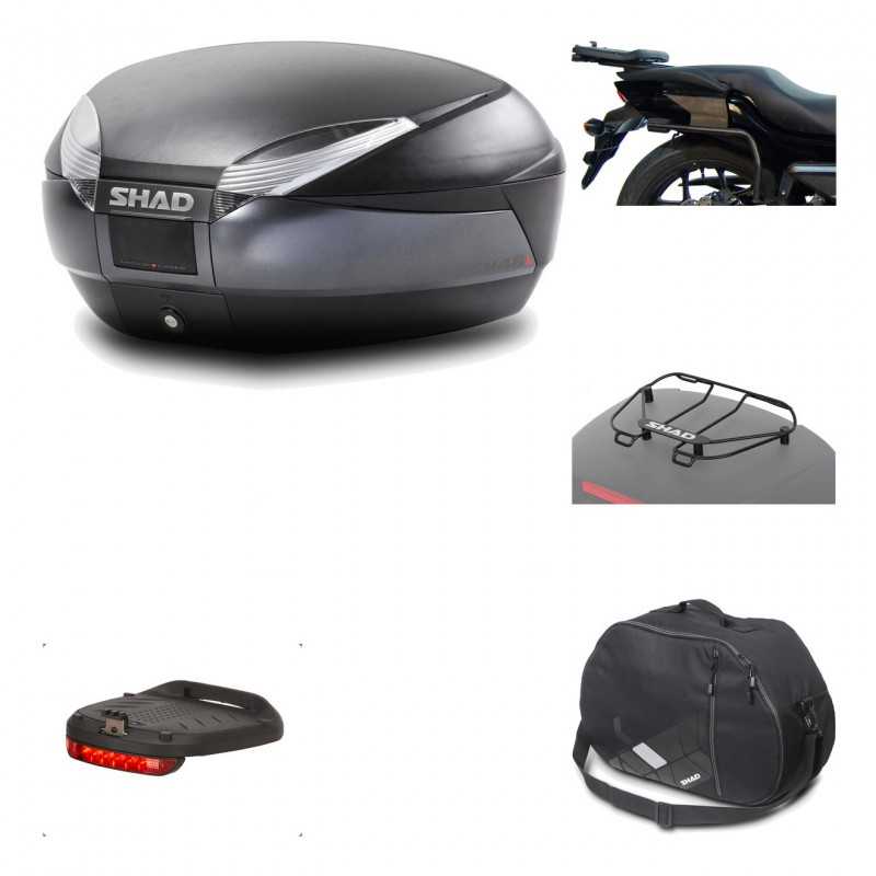 Rear trunk + mounting hardware + accessories  SH48 DARK GREY PREMIUM
