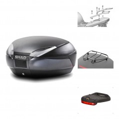 Rear trunk + mounting hardware + accessories  SH48 DARK GREY PREMIUM
