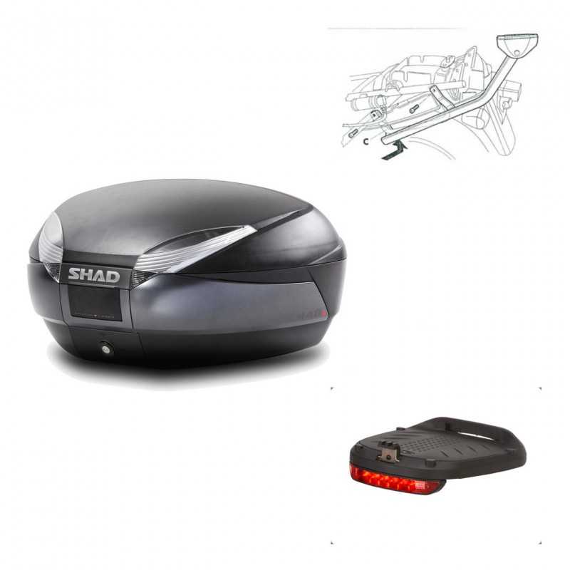 Back trunk + big top fitting + brake light  SH48 DARK GREY PREMIUM