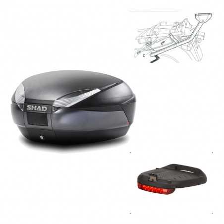 Back trunk + big top fitting + brake light  SH48 DARK GREY PREMIUM