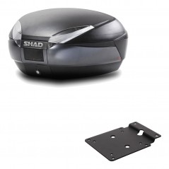SHAD Baul trasero + herraje montaje SH48 DARK GREY PREMIUM KIT-189818