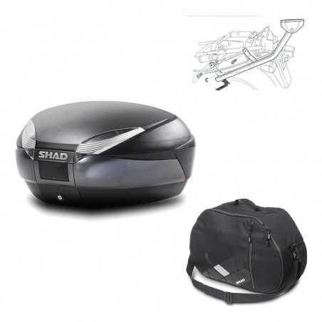 Back trunk + big top fitting + internal bag  SH48 DARK GREY PREMIUM