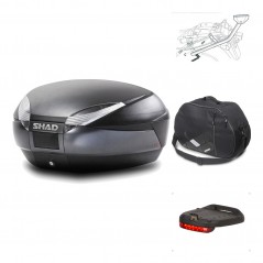 Rear trunk + mounting hardware + accessories  SH48 DARK GREY PREMIUM