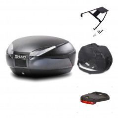 Rear trunk + mounting hardware + accessories  SH48 DARK GREY PREMIUM