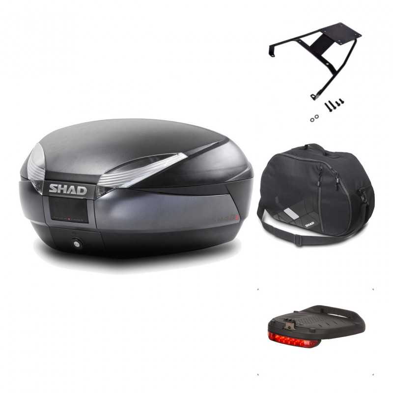 Rear trunk + mounting hardware + accessories  SH48 DARK GREY PREMIUM