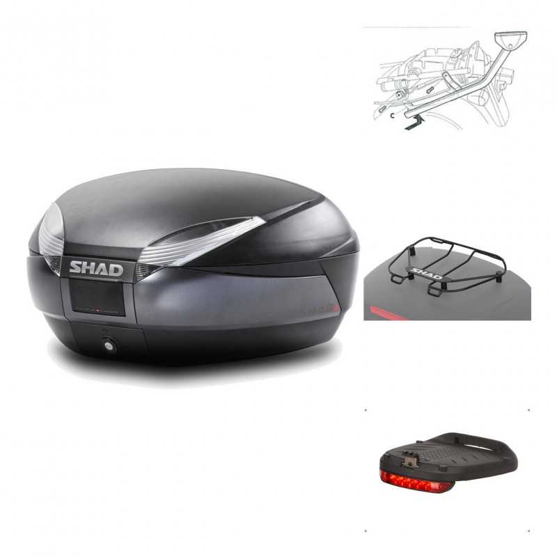 Rear trunk + mounting hardware + accessories  SH48 DARK GREY PREMIUM