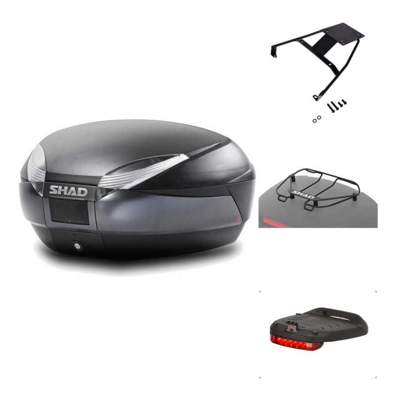 Rear trunk + mounting hardware + accessories  SH48 DARK GREY PREMIUM