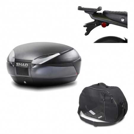 Back trunk + big top fitting + internal bag  SH48 DARK GREY PREMIUM