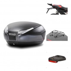 Rear trunk + mounting hardware + accessories  SH48 DARK GREY PREMIUM