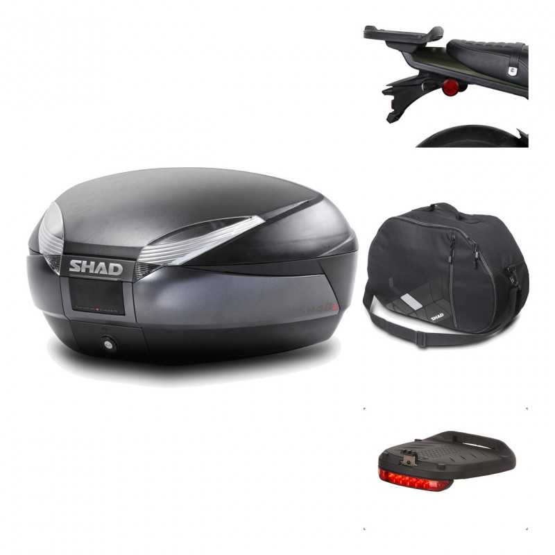 Rear trunk + mounting hardware + accessories  SH48 DARK GREY PREMIUM