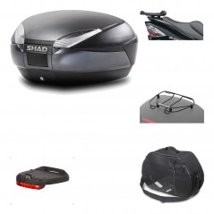 Rear trunk + mounting hardware + accessories  SH48 DARK GREY PREMIUM