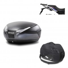 Back trunk + big top fitting + internal bag  SH48 DARK GREY PREMIUM