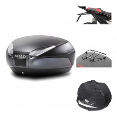 Rear trunk + mounting hardware + accessories  SH48 DARK GREY PREMIUM