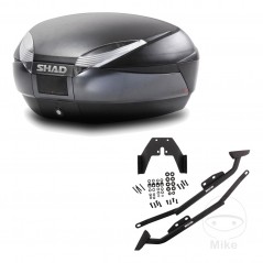 SHAD Baul trasero + herraje montaje SH48 DARK GREY PREMIUM KIT-190322