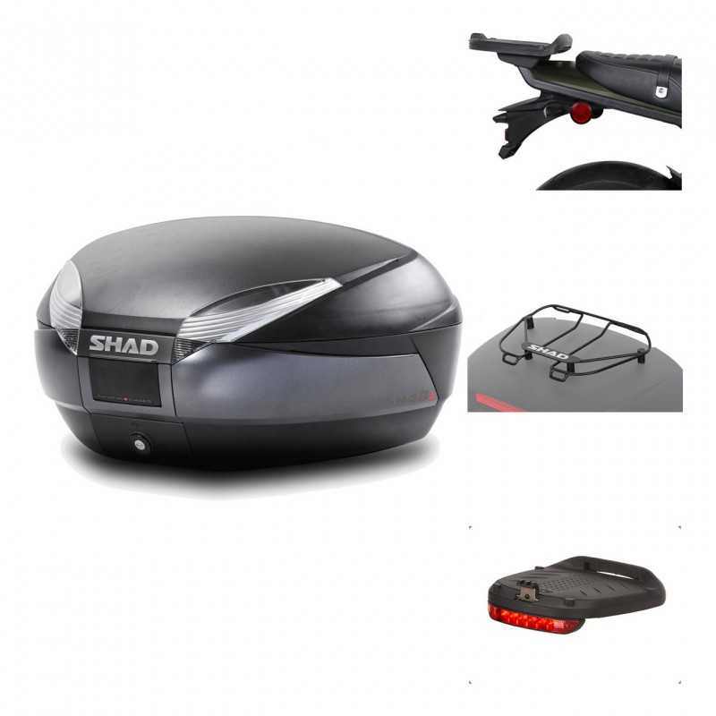 Rear trunk + mounting hardware + accessories  SH48 DARK GREY PREMIUM