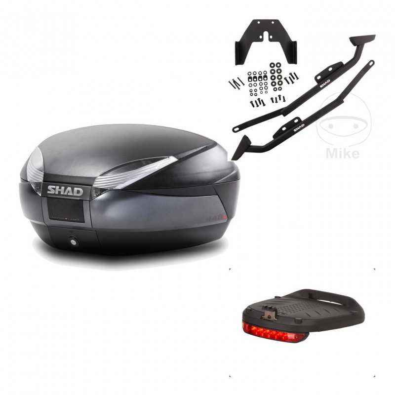 Back trunk + big top fitting + brake light  SH48 DARK GREY PREMIUM