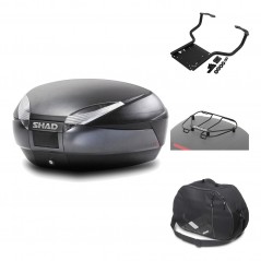 Rear trunk + mounting hardware + accessories  SH48 DARK GREY PREMIUM