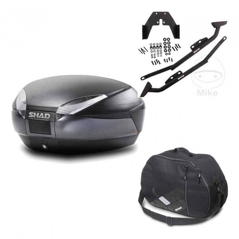 Back trunk + big top fitting + internal bag  SH48 DARK GREY PREMIUM