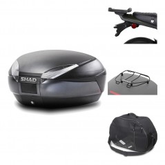 Rear trunk + mounting hardware + accessories  SH48 DARK GREY PREMIUM
