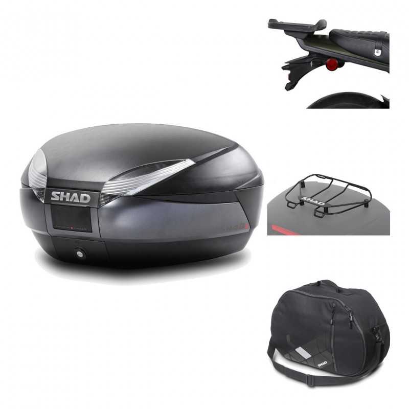 Rear trunk + mounting hardware + accessories  SH48 DARK GREY PREMIUM