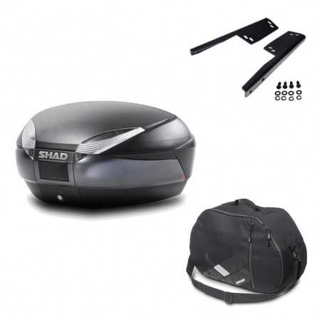 Back trunk + big top fitting + internal bag  SH48 DARK GREY PREMIUM