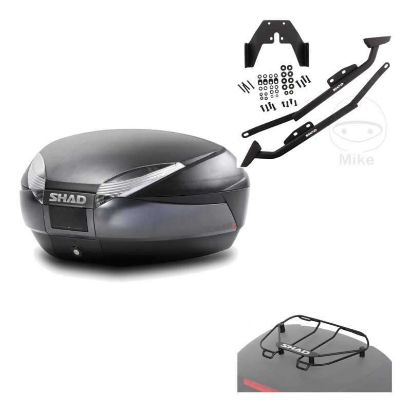 Back trunk + big top fitting + top grid rack  SH48 DARK GREY PREMIUM