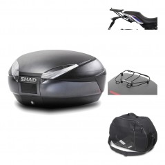 Rear trunk + mounting hardware + accessories  SH48 DARK GREY PREMIUM