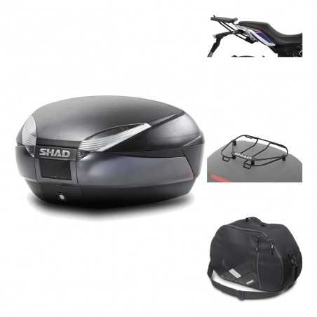 Rear trunk + mounting hardware + accessories SH48 DARK GREY PREMIUM