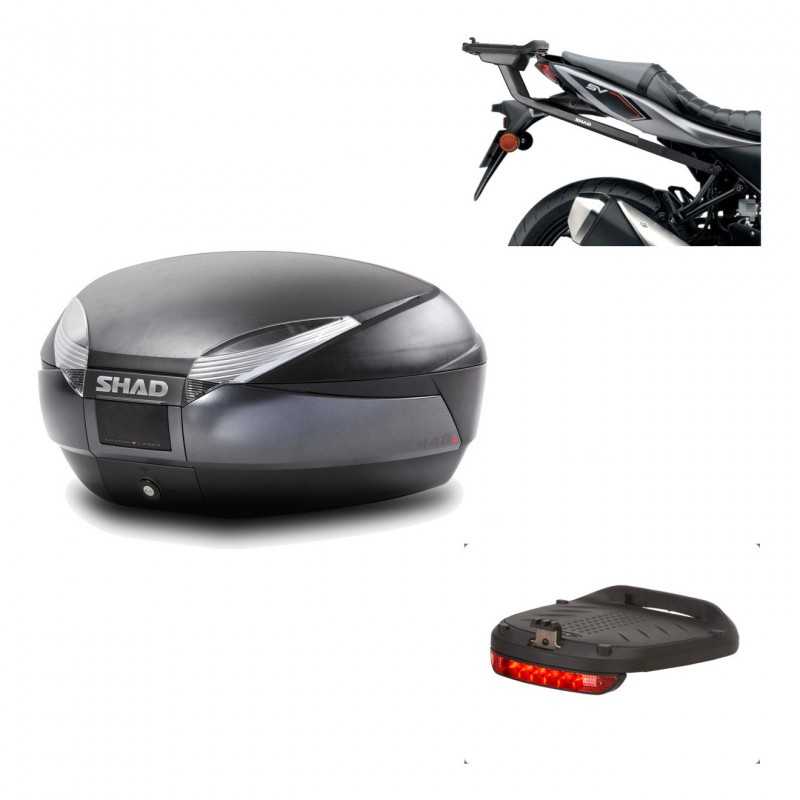 Back trunk + big top fitting + brake light  SH48 DARK GREY PREMIUM