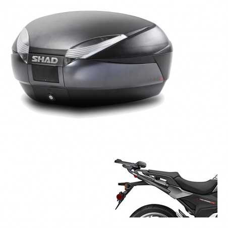 SHAD Baul trasero + herraje montaje SH48 DARK GREY PREMIUM KIT-190178