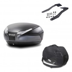 Back trunk + big top fitting + internal bag  SH48 DARK GREY PREMIUM