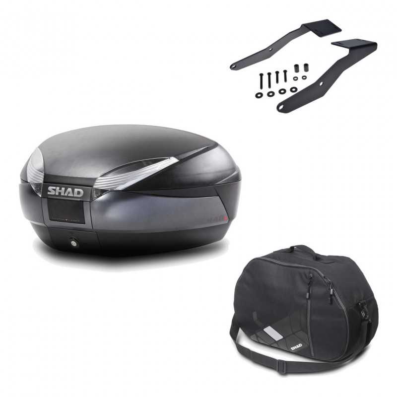 Back trunk + big top fitting + internal bag  SH48 DARK GREY PREMIUM